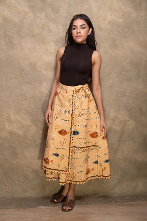 SCARF WRAP SKIRT