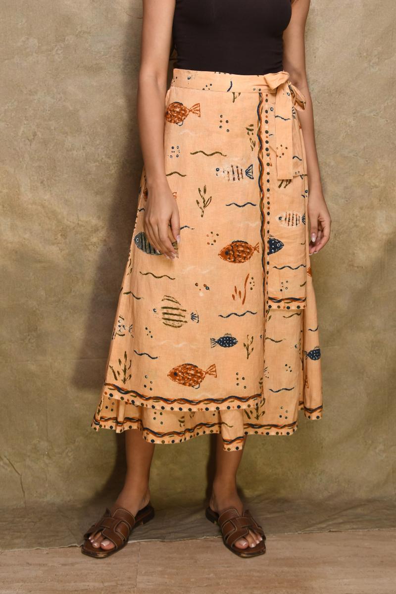SCARF WRAP SKIRT