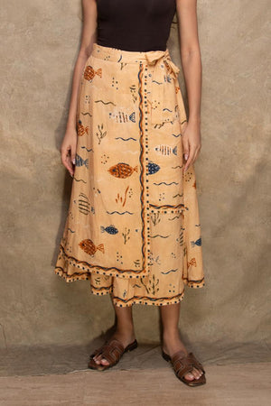 SCARF WRAP SKIRT