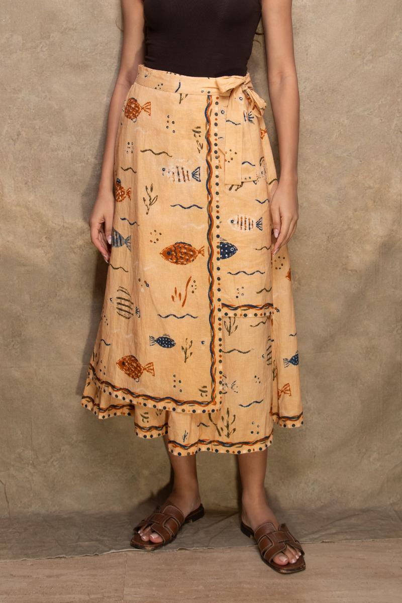 SCARF WRAP SKIRT