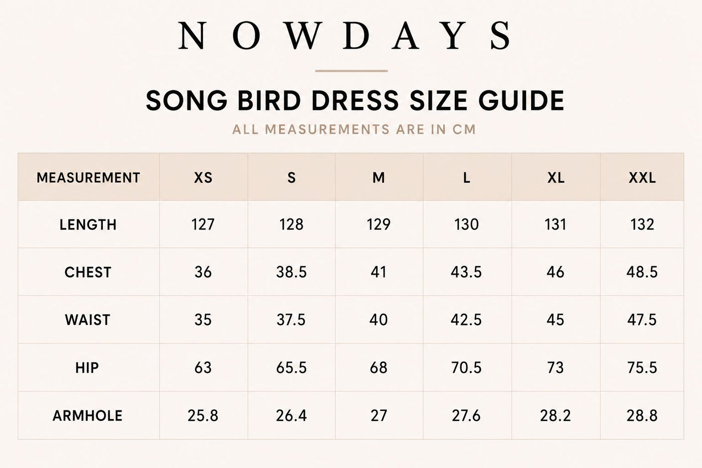 Size guide
